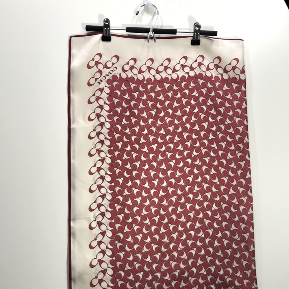 Woman coach silk scarf